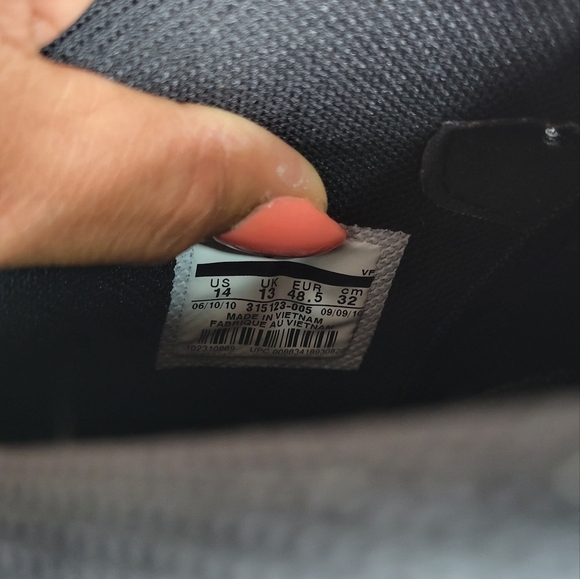 Nike Air Force 1 Mid Black Varsity Red SZ 14 - Picture 8 of 9